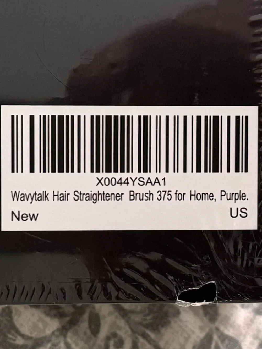 NEW/Sealed Wavytalk Purple Hair Straightening Brush